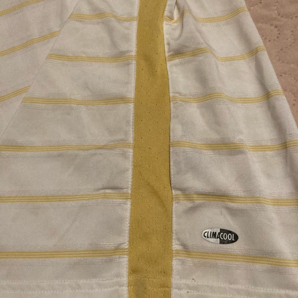 Adidas Climacool  Large Men’s Gold Shirt Gold Embroidered Marion - Picture 6 of 7